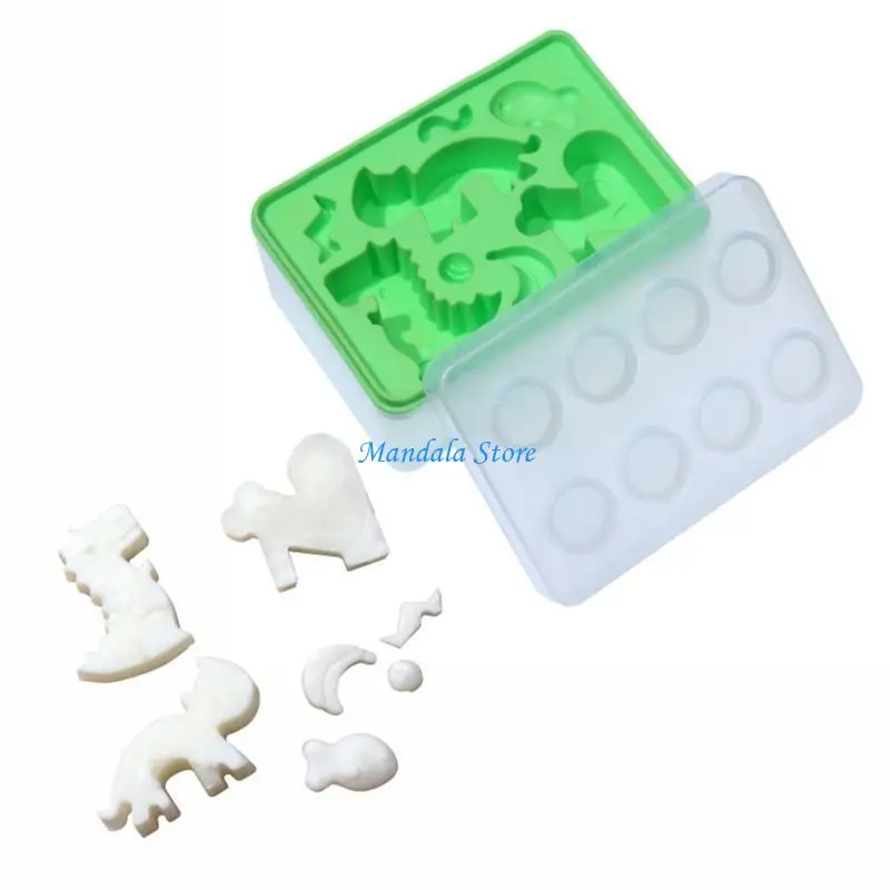 

U2JC Silicone Maker Molds Flexible Ice Tray Kitchen Accessary