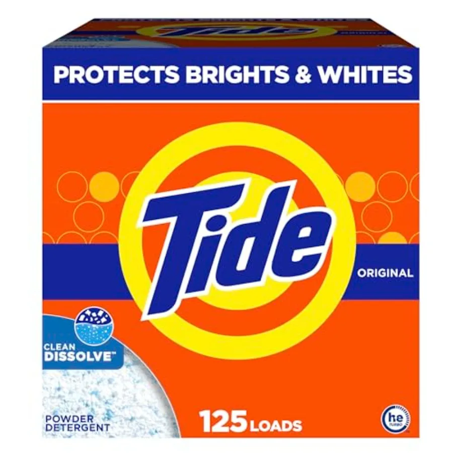 

Tide Powder Laundry Detergent, Scent, 125 Loads