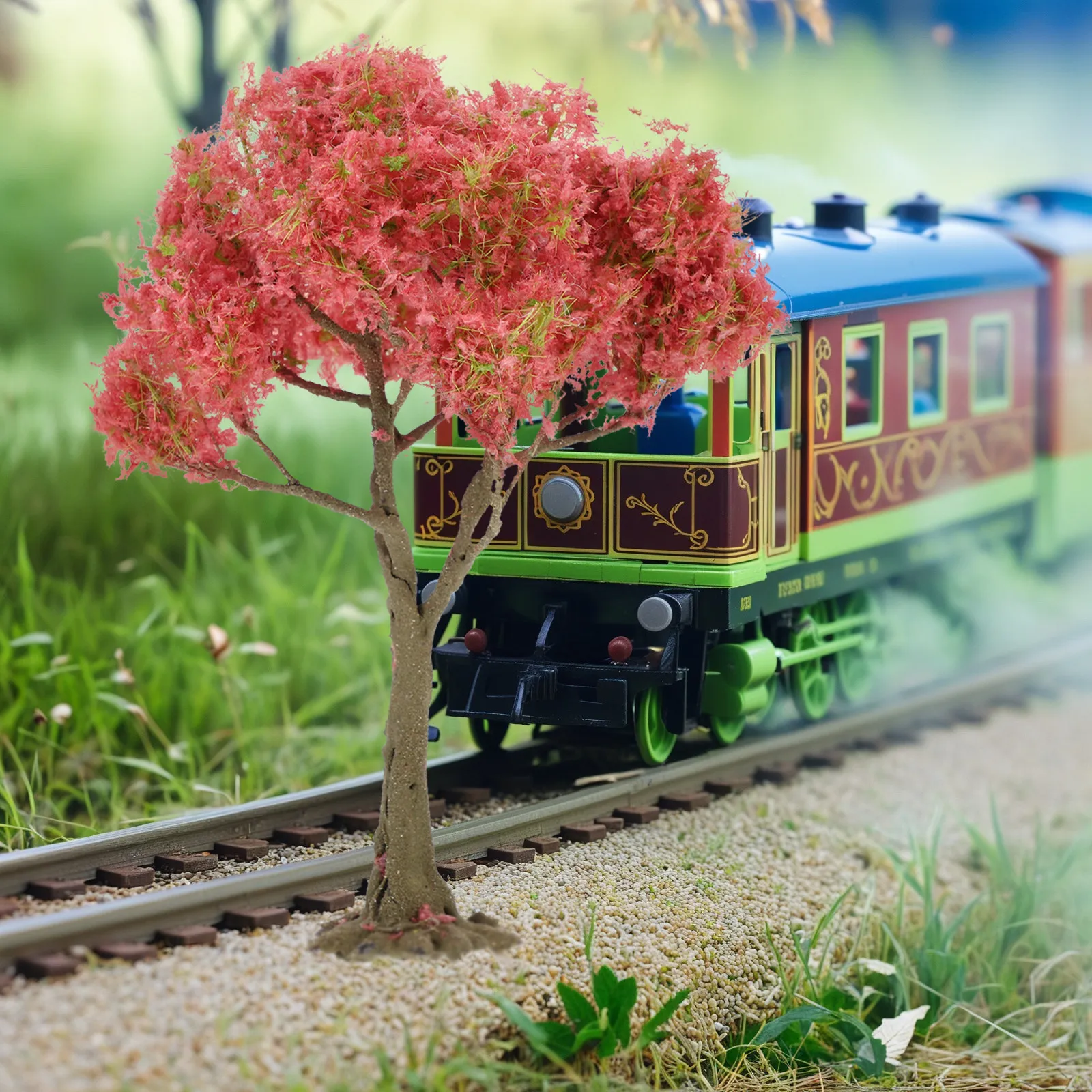 Realistic 15cm Miniature Landscape Trees for Sand Table, Diorama, Railway & Fairy Garden Decoration