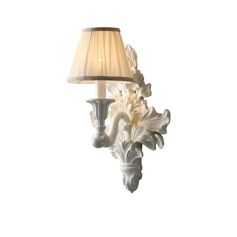 

Light French wall lamp living room TV background wall engraved lighting designer original European restaurant corridor