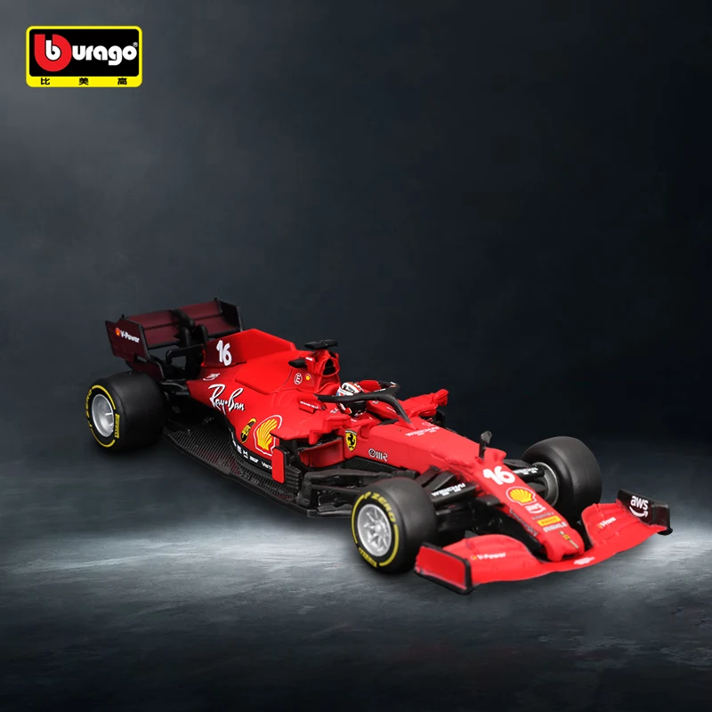 Bburago 1:43 2021 Ferrari F1 Formula SF21 #55 #16 Alloy Toy Car Model Carlos Sainz and Charles Leclerc Red Bull Racing