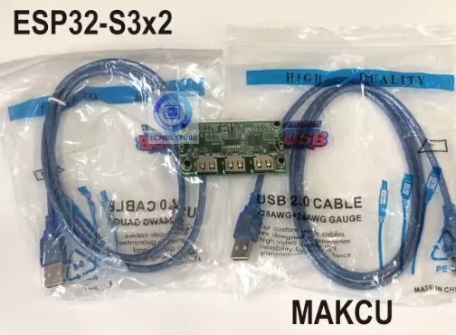 

MAKCU arduino Development Boards ESP32-S3 x2 High - Performance WiFi 6 Bluetooth 5.0 dual-mode wireless communication capability