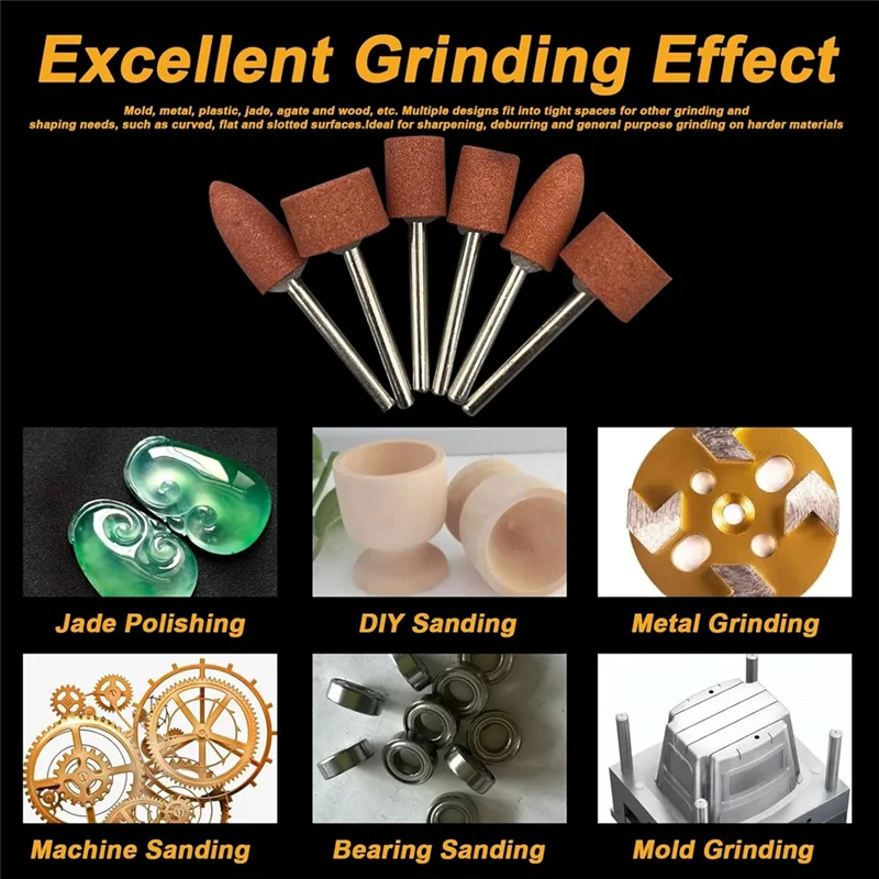 

42PCS Sanding Bits For Dremel-Rotary Tool Kit, Grinding Stone Set With 1/8Inch Shank, Ideal For Sharpening,Grindin-AA70