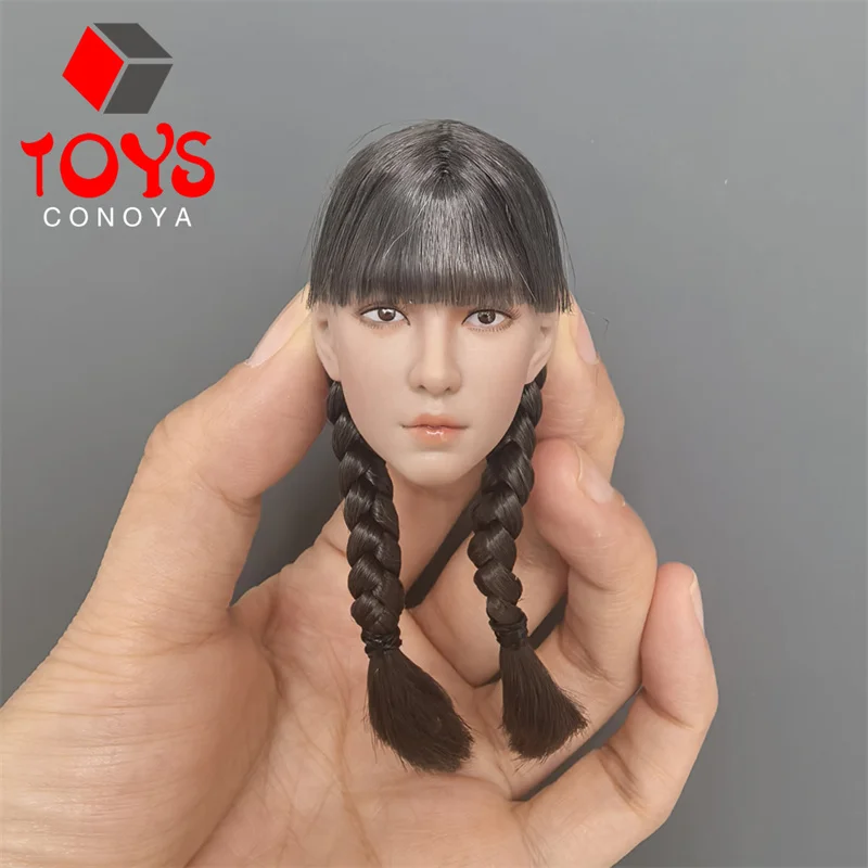 1/6 مقياس الجمال الآسيوي رئيس نحت نحت نموذج صالح 12 ''TBL أنثى الجندي Suntan عمل الشكل الجسم