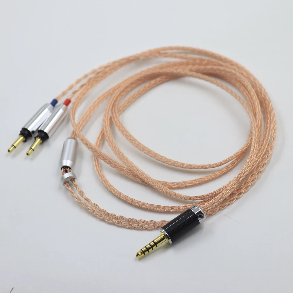 16 Core 4.4mm 6.5mm XLR PCOCC Single Crystal Copper Headphones Replacement Upgrade Cable For Final SONOROUS IV VI VIII X