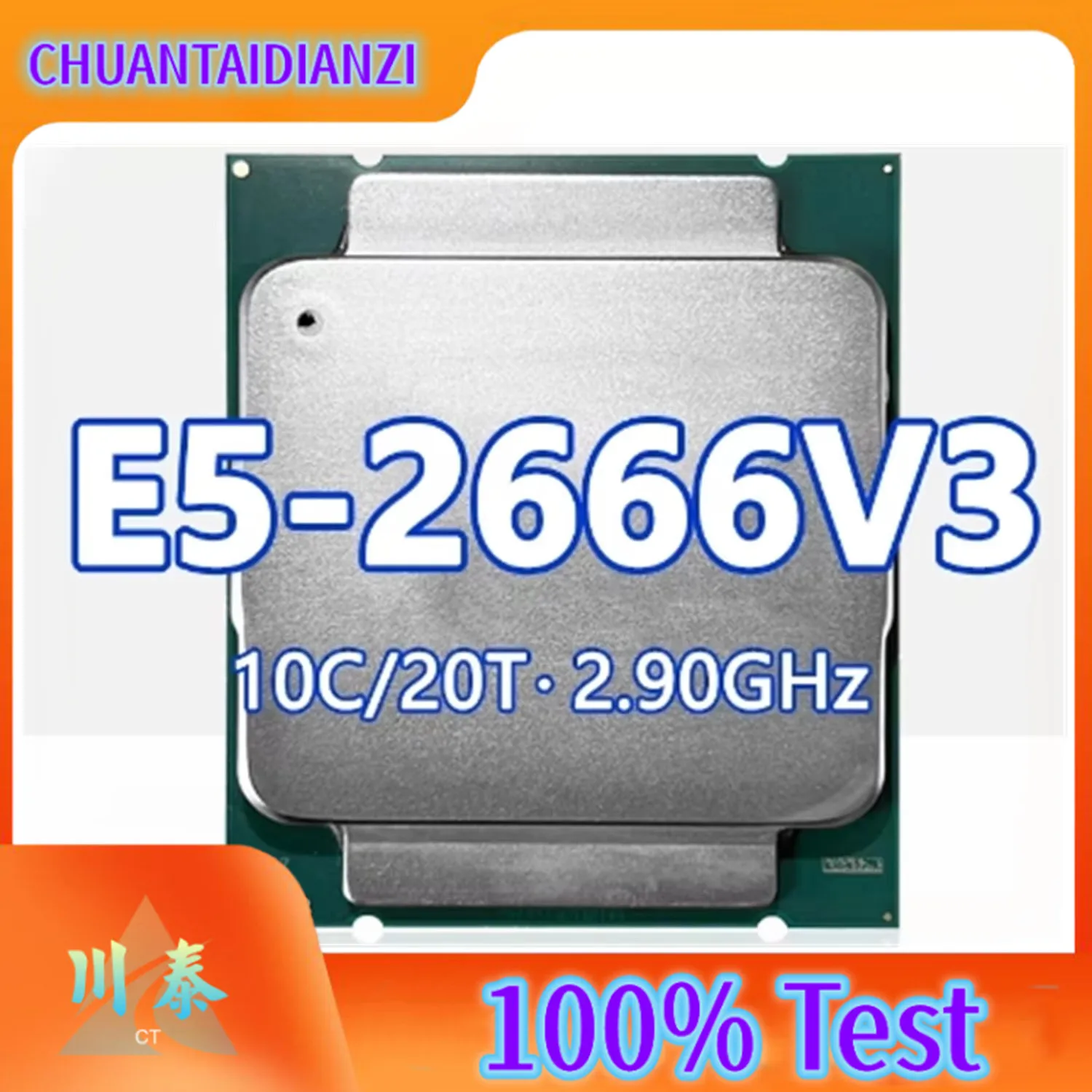 Xeon E5-2666V3 CPU 10 Cores 20 Threads 2.90GHz 25MB 135W DDR4 LGA2011-3 For X99 server motherboard xeon E5 2666V3 processor