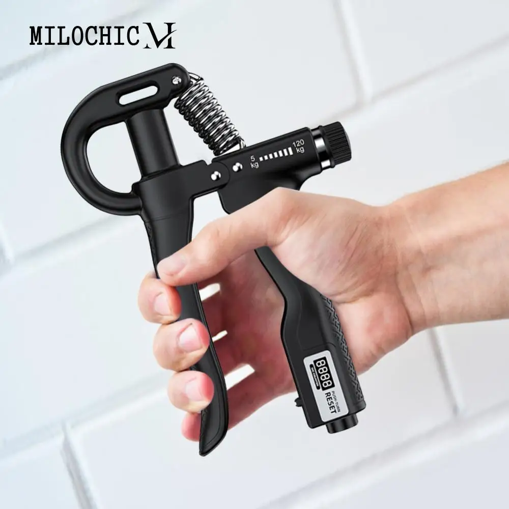 R Shape Forearm Trainer Adjustable Resistance Hand Grip Strengthener Hand Exerciser Gripper Ergonomic Handle for Gym Fitness