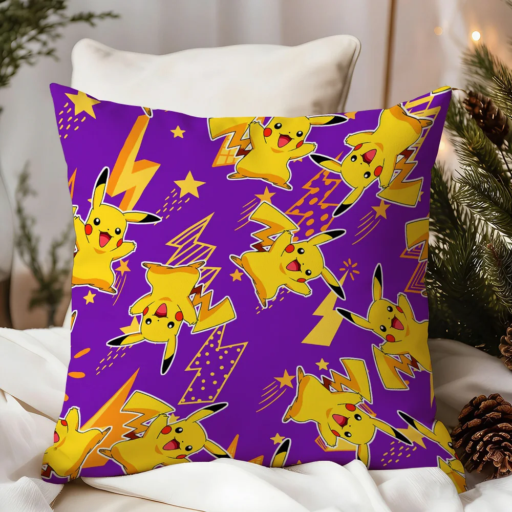 P-Pika Q-Chu Pillow Covers Decorative Cushions For Sofas Pe…