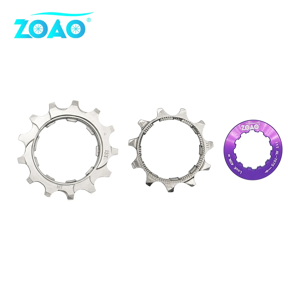 ZOAO Kaset Sepeda MTB/Road Freewheel HyperGlide Sprocket 8/9/10/11/12/13 Kecepatan 36T/40T/42/T46T/50T Kaset K7 untuk Shimano