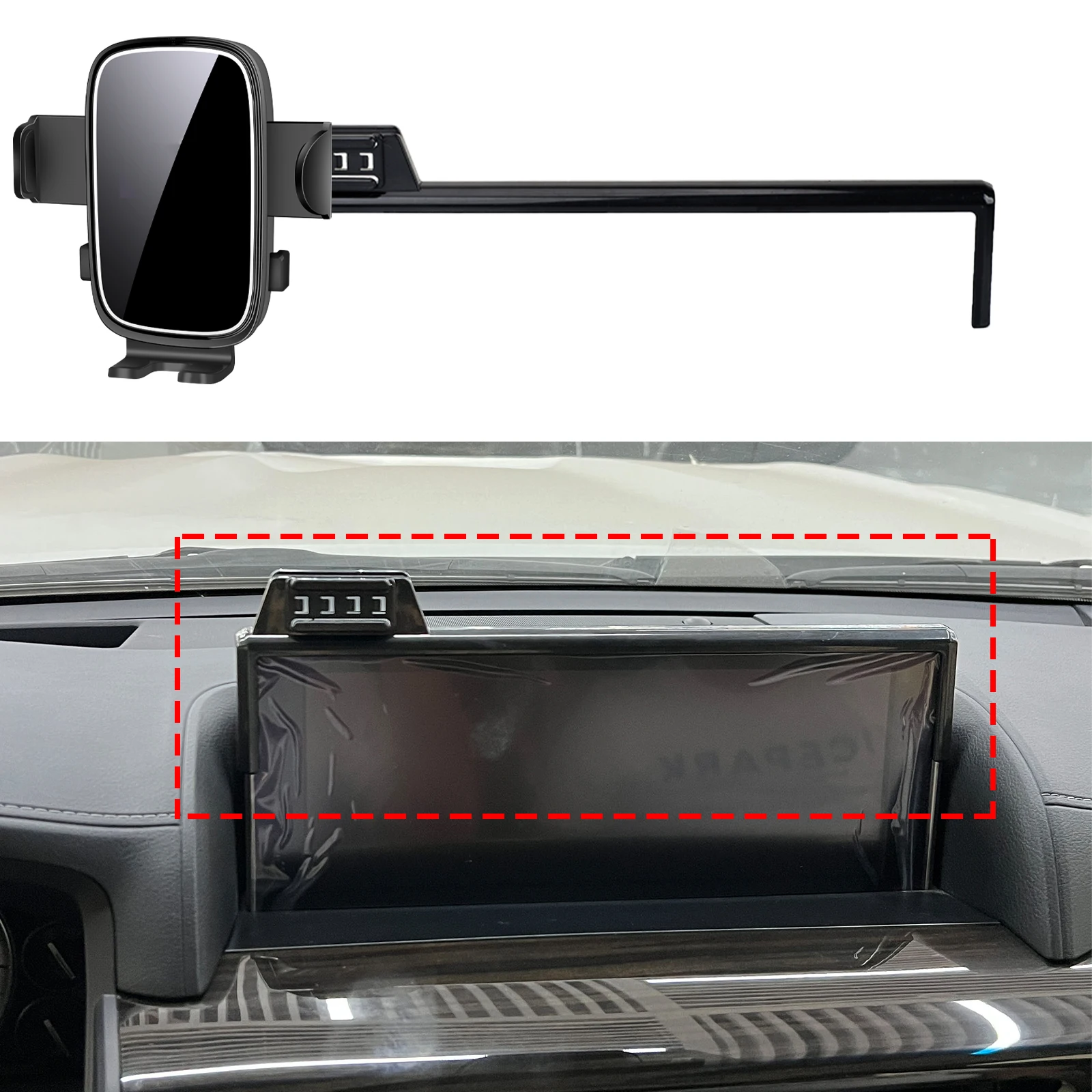 

fit for Lexus LX570 2016 2017 2018 2019-2022 Custom Fit Phone Holder Mount Dashboard Screen Base No Drill Car​​ accessoires