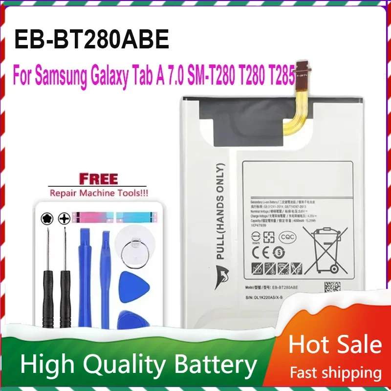 Tablet EB-BT280ABE 4000mAh Battery for Galaxy Tab A 7.0 SM-T280 T280 T285 Tablet Batteries Warranty  +Tools + Track NO