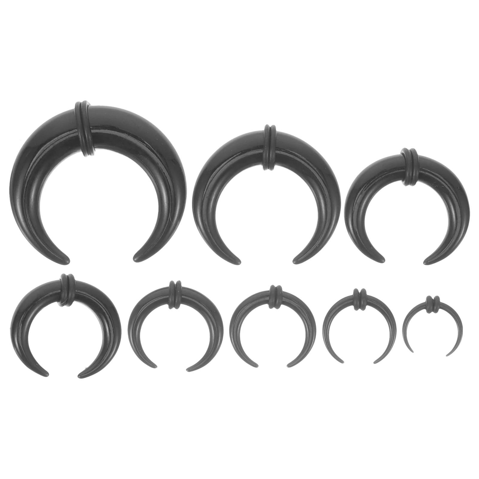 Septum Gauge Kit Horn Auricle Jewlery Stylish Jewelry Black Acrylic Ear Expanding Tools Miss Helix Piercing