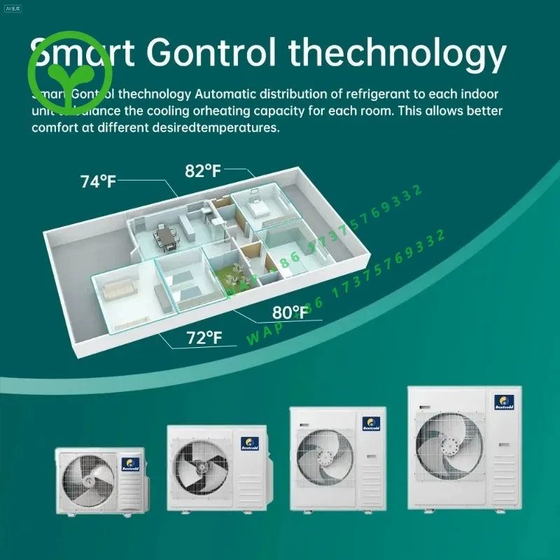Compact multi-split wall-mounted air conditioner, easy to install split air conditioner