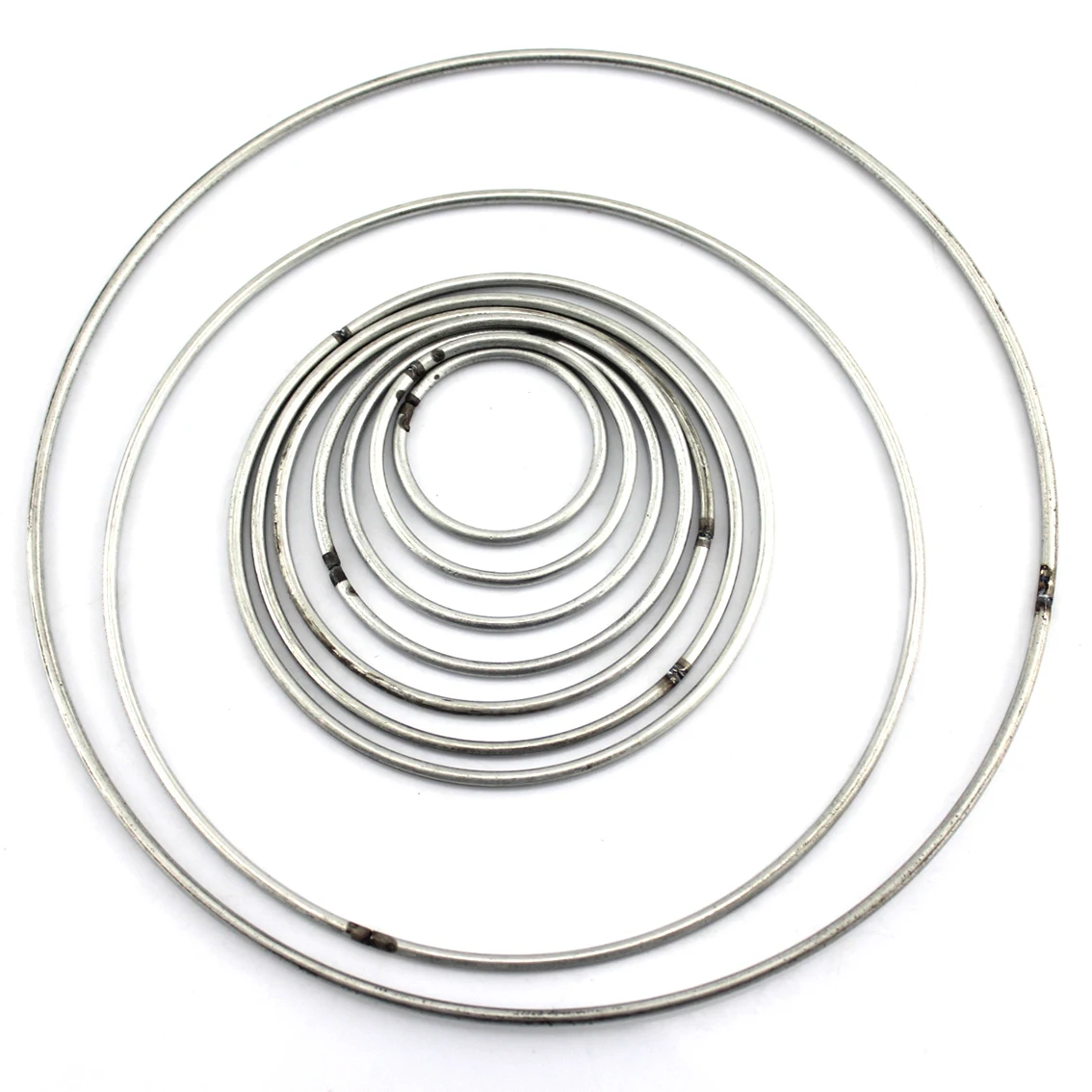 Wire Diameter 2.8mm Welded Round Rings Solid O Ring Seal Iron Rings DIY Material Diameter 40/50/60/70/80/90/100/150/190mm