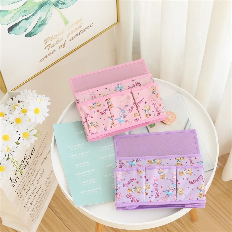 

Disney Stitch Fold Storage Box Cute Mickey Anime Desktop Storage Winnie The Pooh Cosmetic Stationery Classification Storage Box
