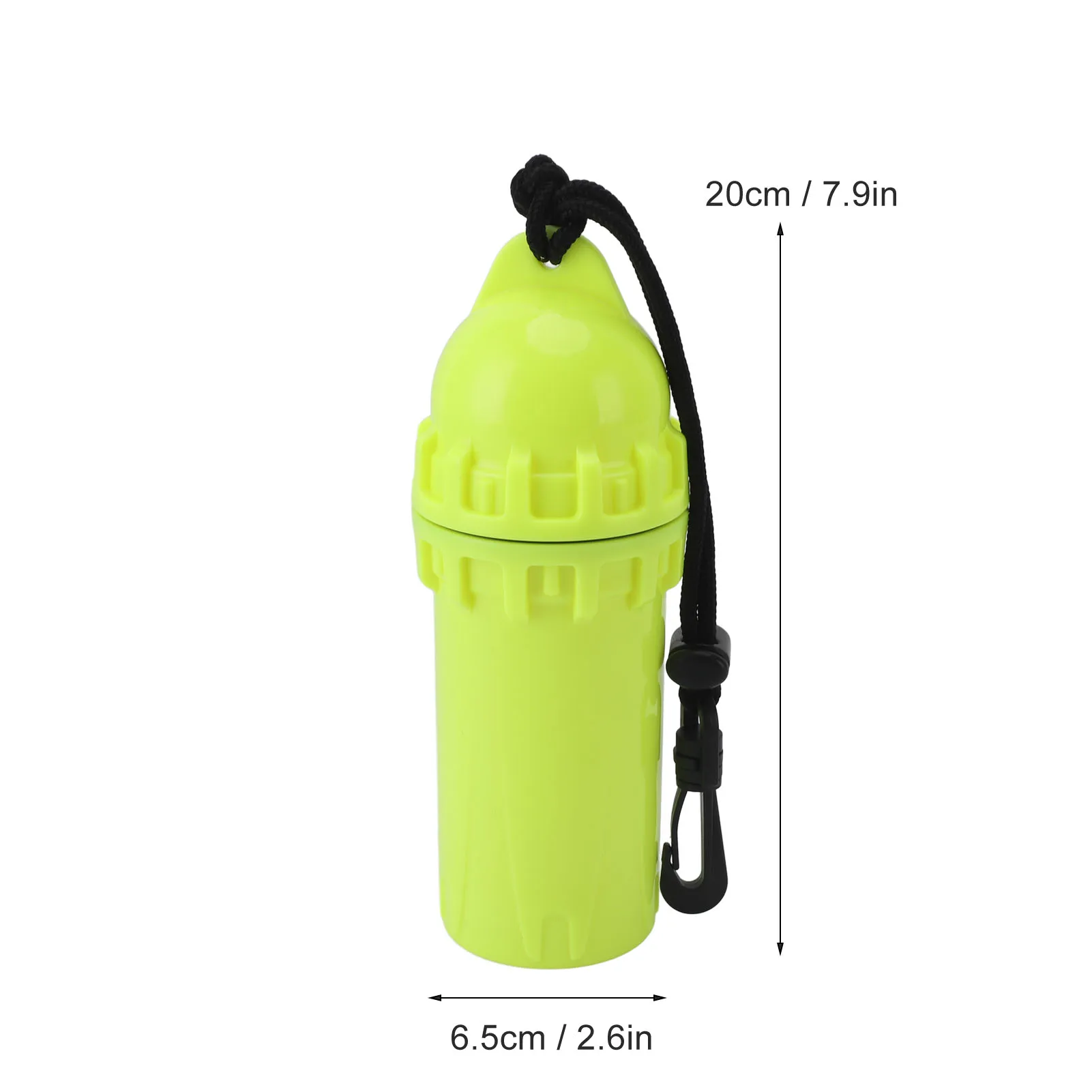 Scuba Diving Snorkeling Dry Box Underwater Waterproof Cylindrical Dry Box With Clip