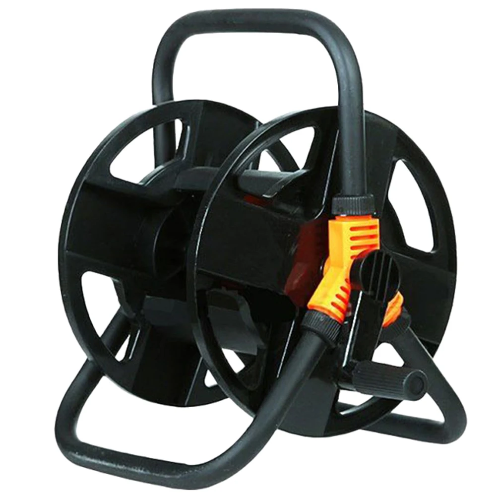 

20m Durable Garden Hose Reel for Car Wash Watering Compact Storage Plastic Body Stainless Steel Handle Hose Reel