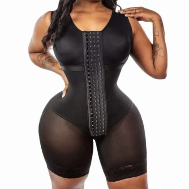 Fajas Colombianas Stage 2 For Women Postpartum Girdle BBL Postoperative Bodysuit Shapewear Fajas Corset Slimming Body Shaper