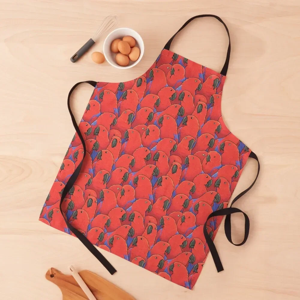 

Female Eclectus Parrots Apron bib Kitchen And Household Goods custom women's kitchen Kitchen Apras For Women Apron