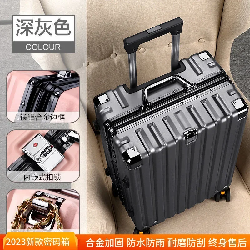 New fashion trolley luggage carry-on pull rod suitcase 20 men\'s student universal wheel women 24 travel luggage password 28 box