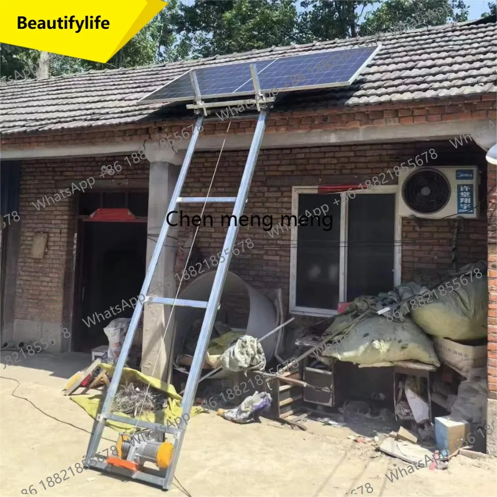 A55 Safe and Fast Photovoltaic Panel Lift Electric Small Lifting Glass Door and Window Crane Portable Solar Panel Crane 4 to 25m