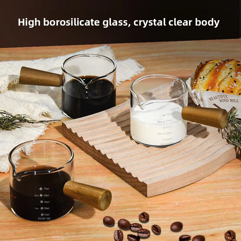 

Coffee Cup Glass Cups Single/double Mouth Design Glassware 75ml Commercial Scale Glass Pot Tableware Coffeeware Teaware Espresso