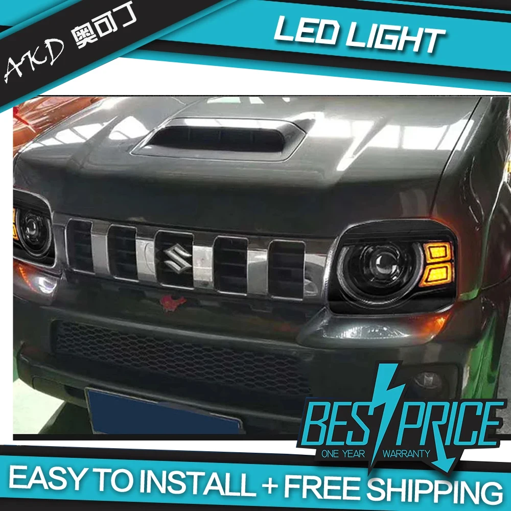 

Car Styling for Suzuki Jimny Headlights 2007-2017 Jimny LED Headlight DRL Signal Hid Bi Xenon Auto Accessories