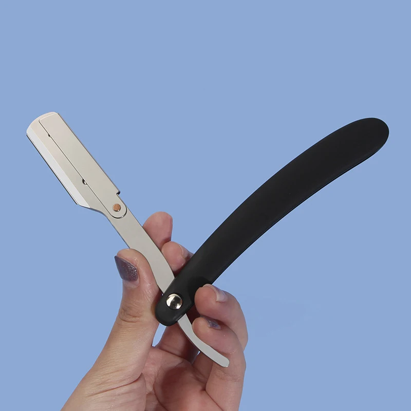 Men\'S Shaver Straight Edge Barber Razor Knives Manual Beard Shaving And Care Replaceable Blades Shavette Gift For Men
