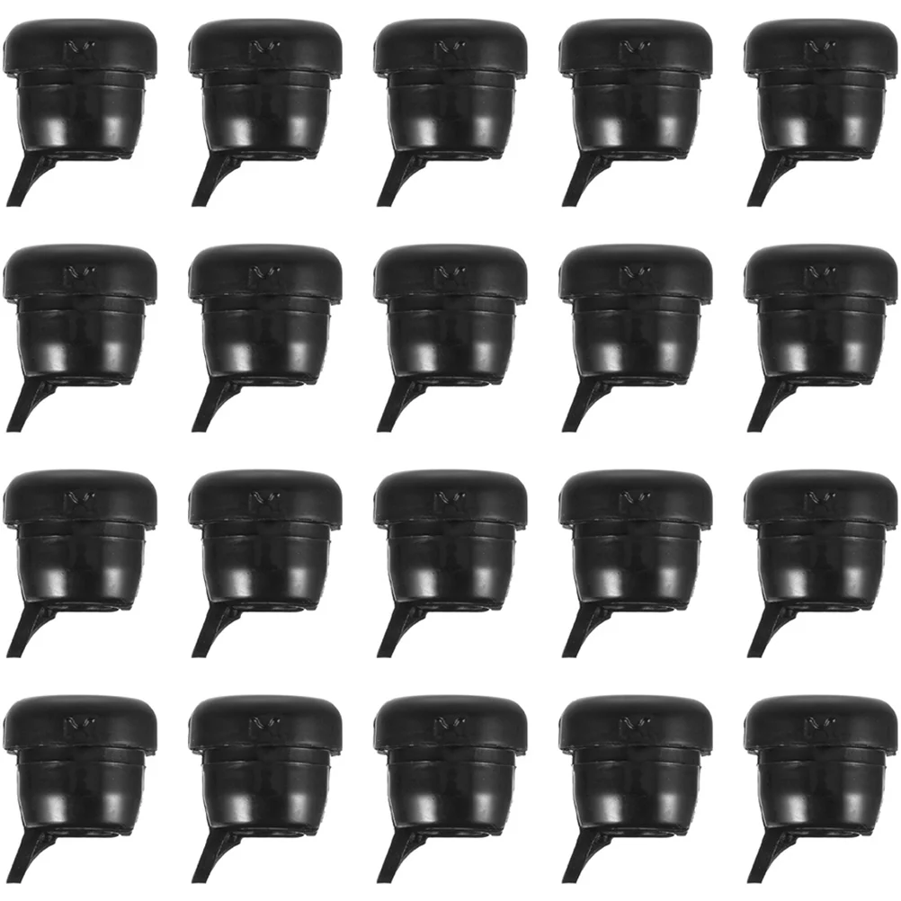 

20pcs Power Cord Fixing Buckle Strain Relief Connector Cable Gland Grommet Anti-Pull Wire Protector for Flat Drywall Black