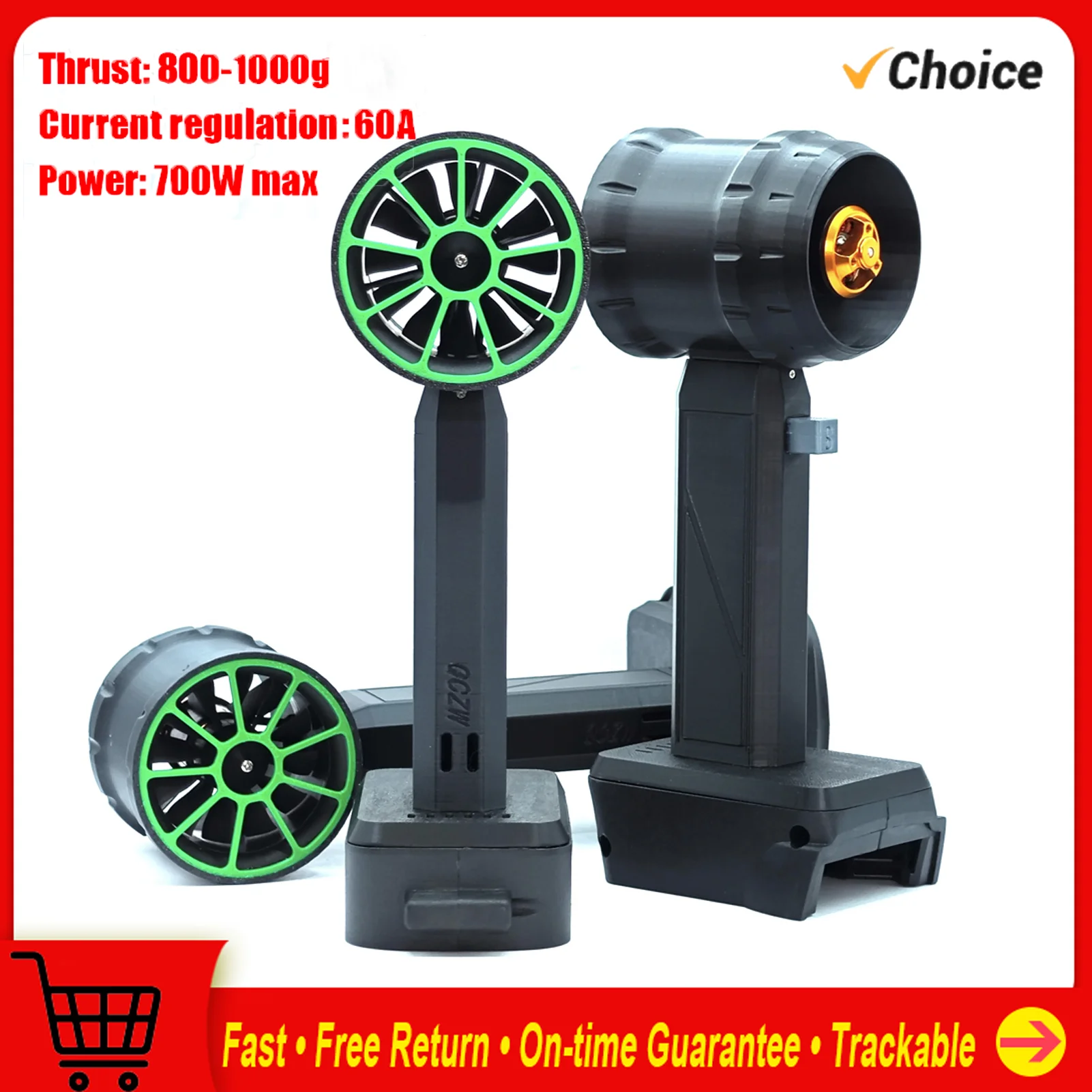 Ручной турбонагнетатель KKMOON 700 Вт, 50 мм, бесщеточный двигатель низкого давления для дома, сделай сам