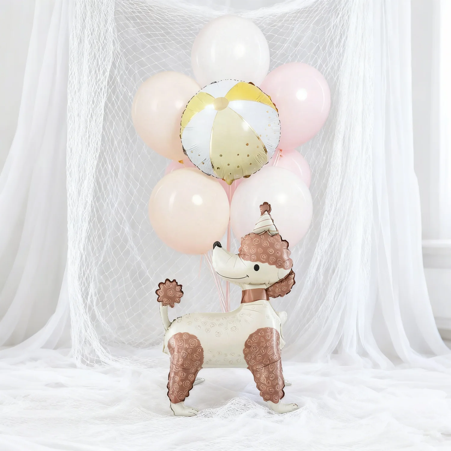 Dog Balloon Set Dog Theme Birthday Party Decoration Cute Animals Dog Aluminum Foil Balloon Pet Party Birthday Decoration