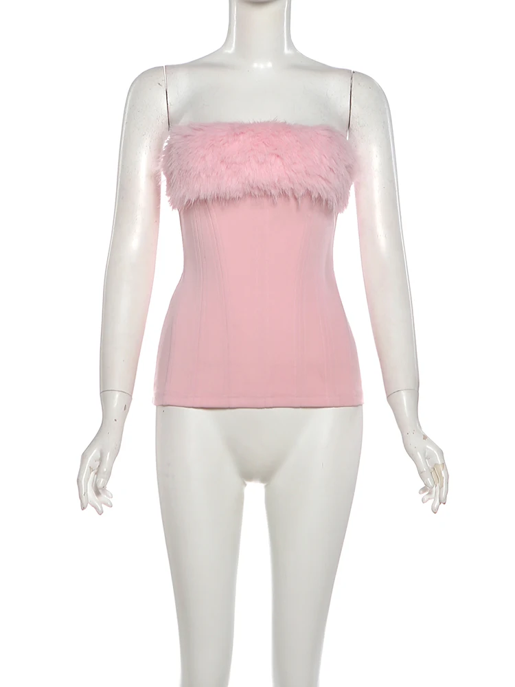 غريب سنور عيد الميلاد فروي حمالة القمم المرأة المرقعة مثير قفازات طويلة مطابقة عيد ميلاد فاخر كلاسيكي منتصف الليل كلوبوير #5