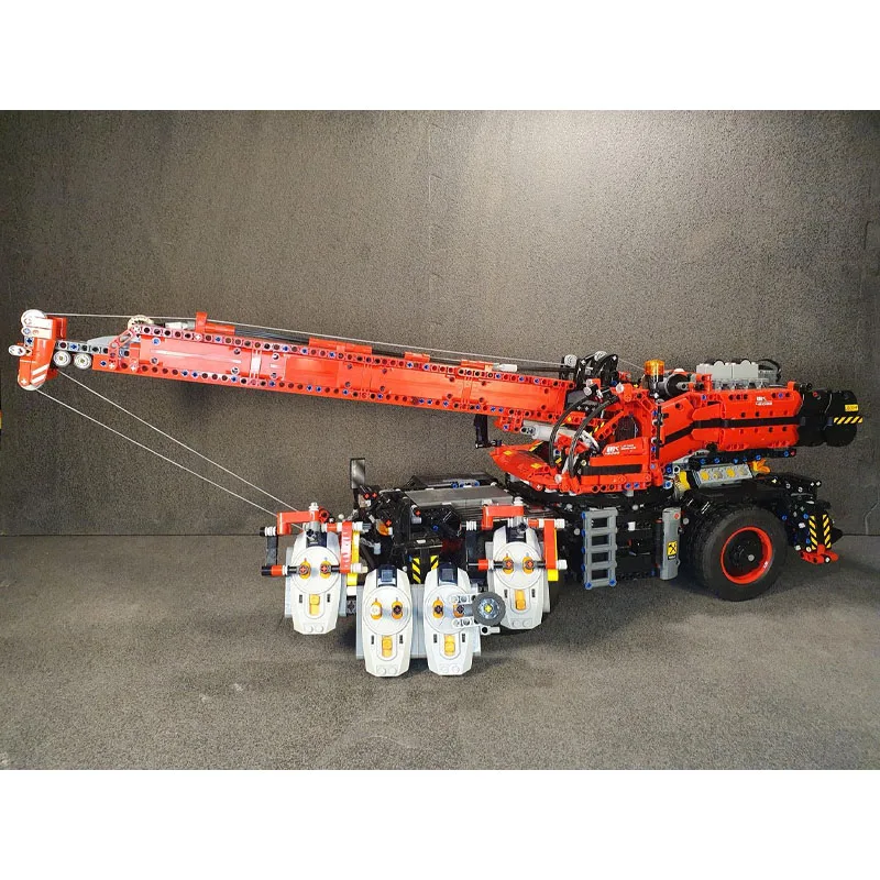 MOC-68437 جديد التحكم عن بعد رافعة التضاريس الخام بنة نموذج • 3596 أجزاء لعبة عيد ميلاد الأولاد الأطفال هدية #3