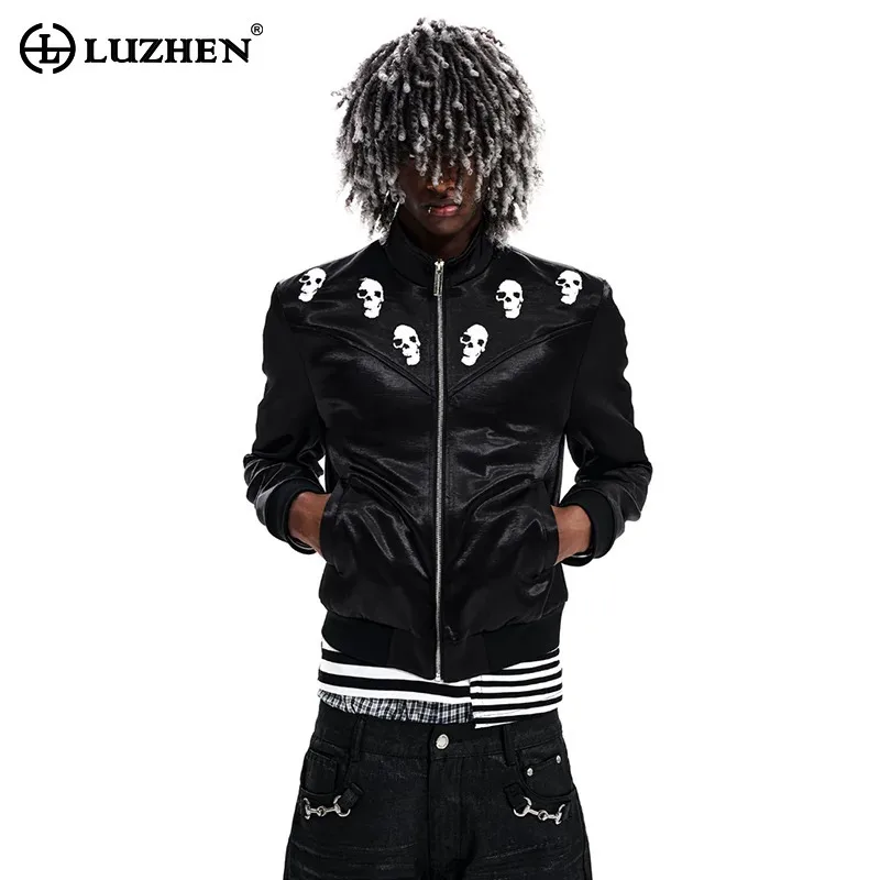LUZHEN 2026 New Splicing Design Original Slim Fit Niche Men's Casual Jacket Men's Fashion Handsome High Quality Clothes JY8674