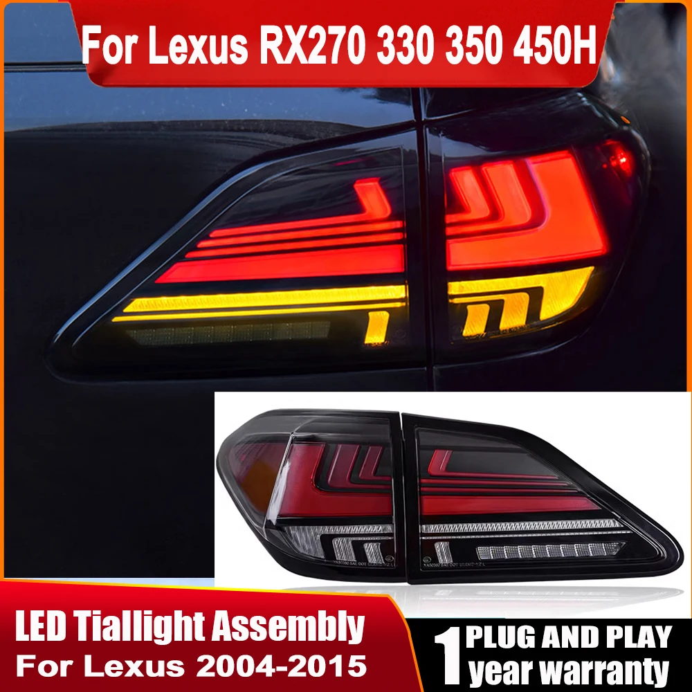 

For Lexus RX Taillight 2004-2009-2014 RX270 330 350 450H Taillights RearLamp LED Dynamic Turn Signal Reversing Parking Assembly