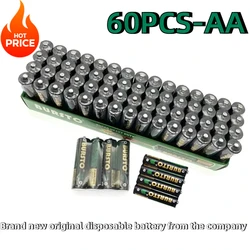 60PCS 1.5V AA Disposable Alkaline Dry Battery for Flashlight Electric Toy MP3 CD Player Wireless Mouse Keyboard Camera Razor