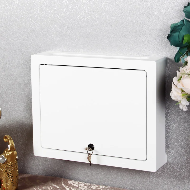 Simple days simple router storage box light cat hub information box weak electric box shielding bracket wall hanging with lock