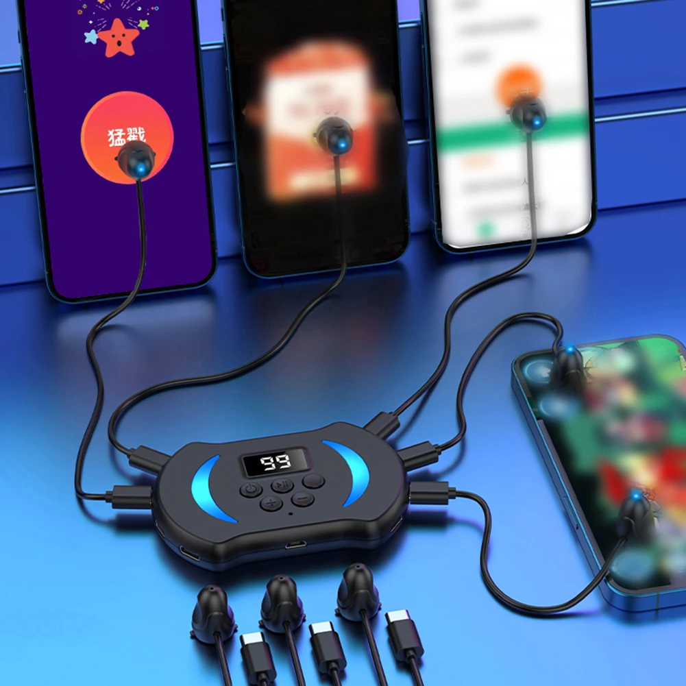 Mobile Phone Screen Auto Clicker Adjustable Physical Simulation Finger Click Device Automatic Phone Screen Tapper for Games Live