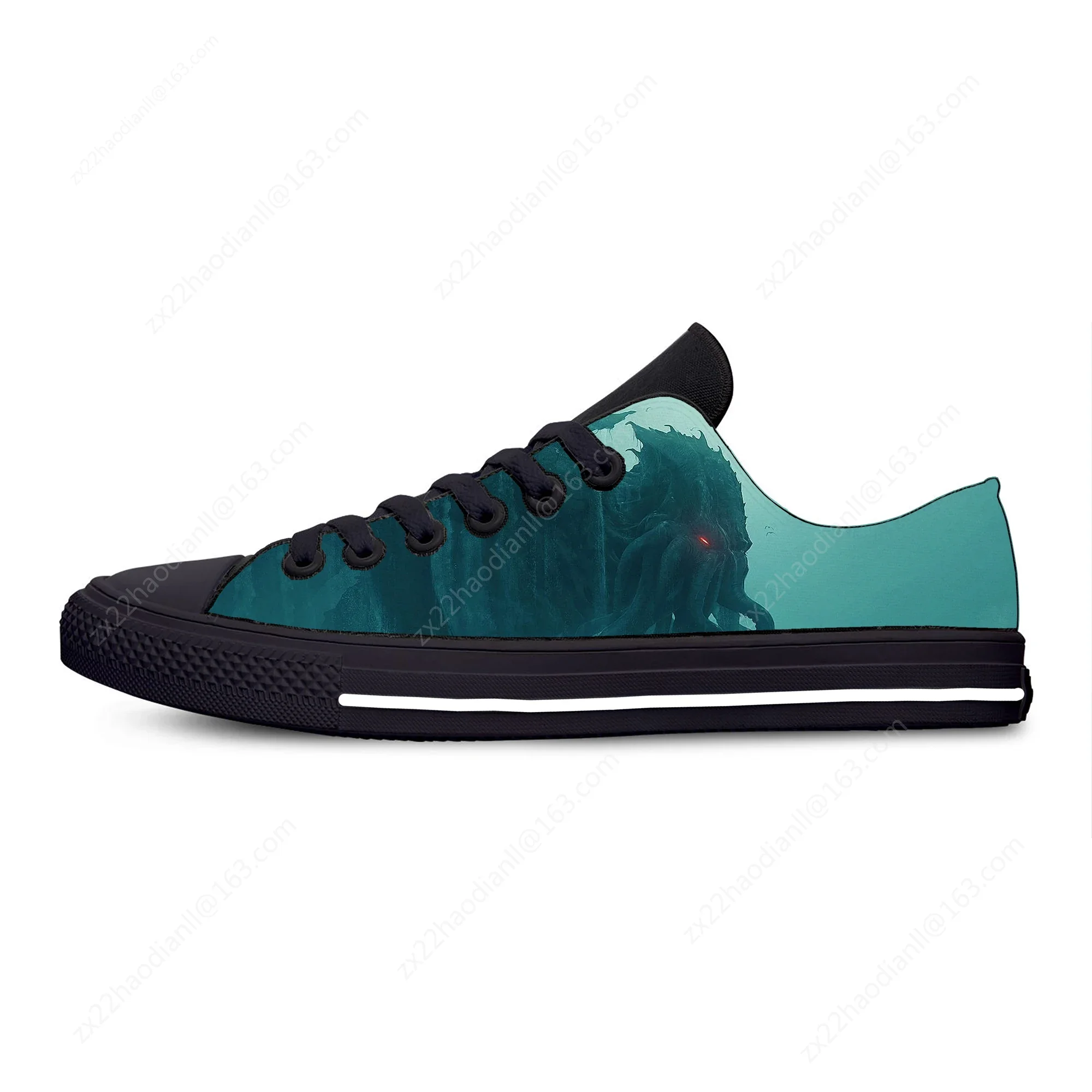 Cthulhu Octopus Tentacles Fiction Game Lovecraft Casual Cloth Shoes Low Top Lightweight Breathable 3D Print Men Women Sneakers