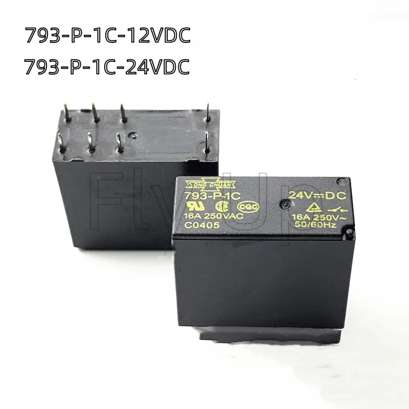 100% Original New For SONG CHUAN 793-P-1C-12VDC 793-P-1C-DC12V 793-P-1C-24VDC 793-P-1C-DC24V 8PINS 16A 12VDC 24VDC Power Relay