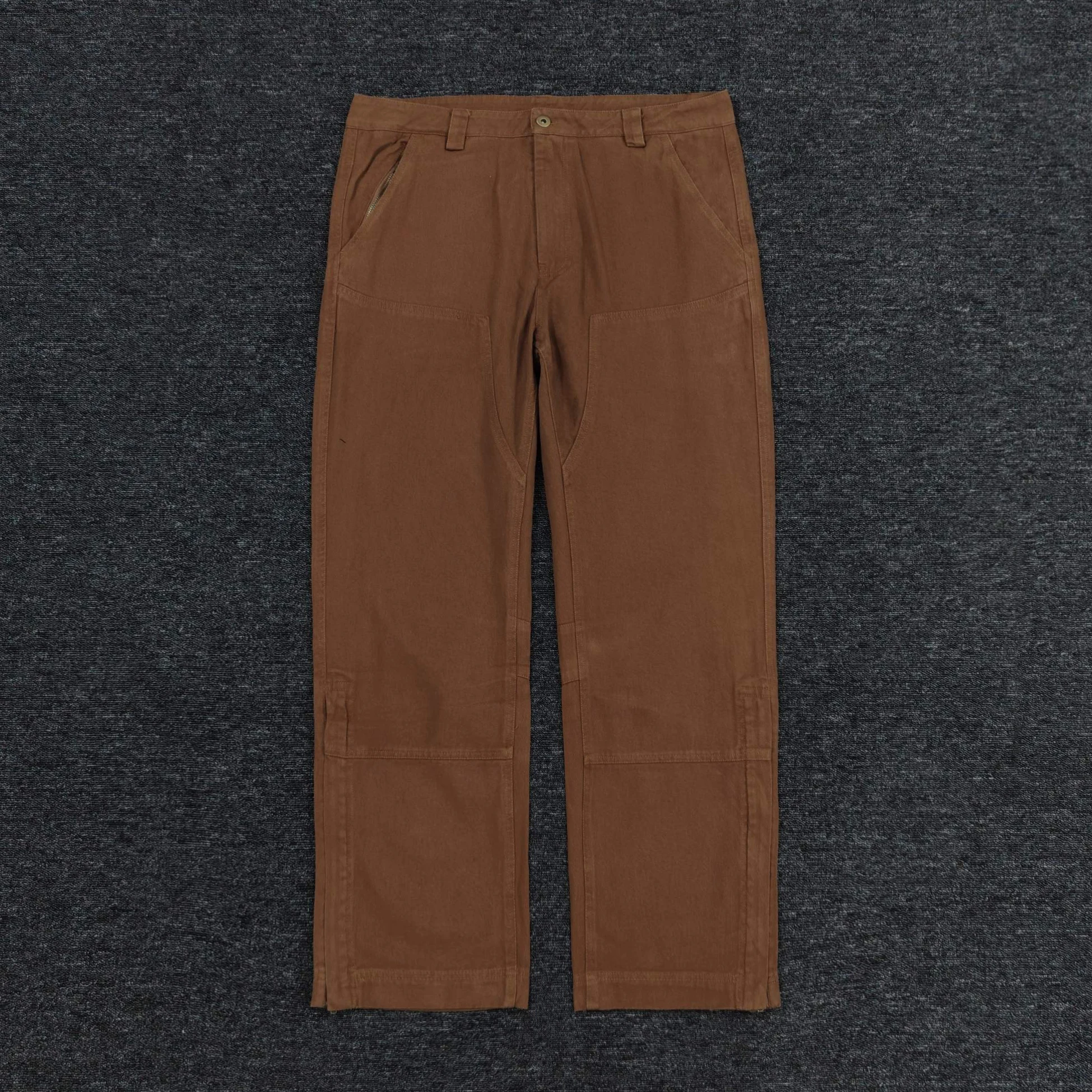 

Kanye Season Membre Sateen Cargo Waed Pants Youthful Casual Long Trousers Relaxed Fit mid Waist Straight Leg Autumn Wear