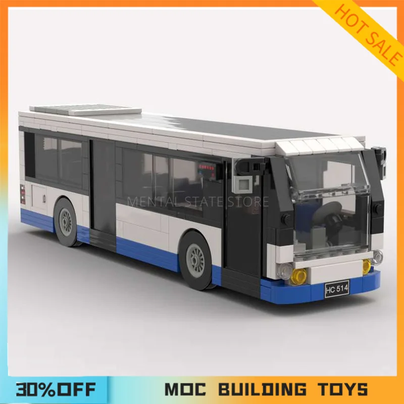 523PCS MOC GVB Bus in Amsterdam the netherlands Model Building Blocks Bricks DIY Creative Assembly Toys Holiday Gifts