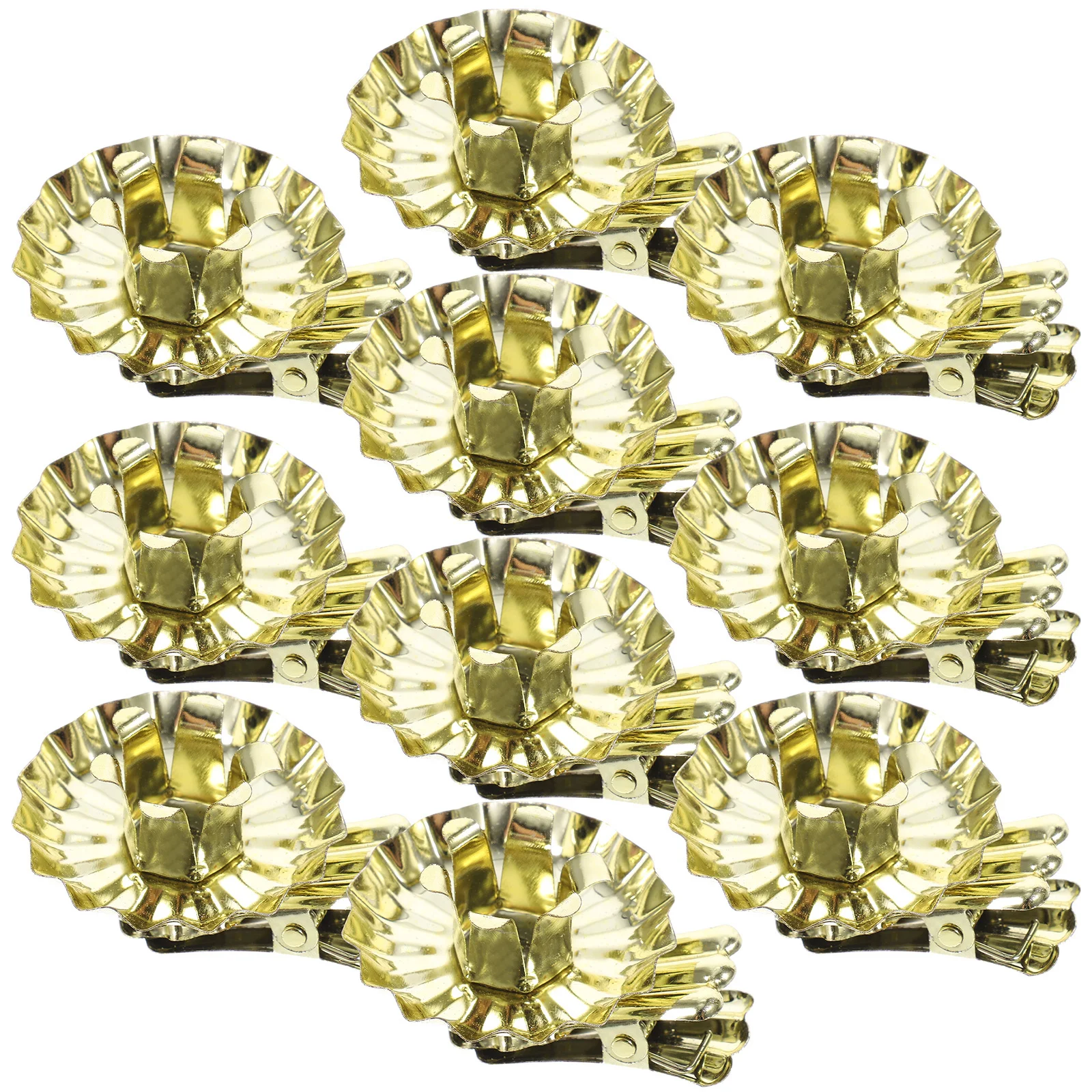 10Pcs Christmas Tree Clips Metal Holders Small Candlestick Clips Xmas Party Decoration Party Supply