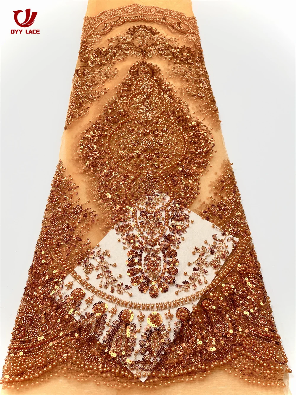 

Luxury African Sequins Tulle Lace Fabric 2025 High Quality Lace French Net Lace Nigerian For Women Wedding Dresses 5 Yards