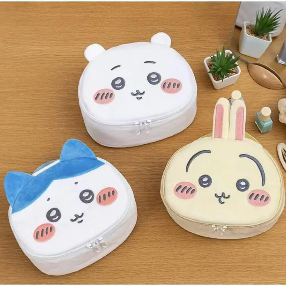 Cute Cosmetic Bag Chiikawa Storage Bag Anime Kawaii Usagi Hachiware Handbag Student Large Capacity Portable Travel Bag Gifts