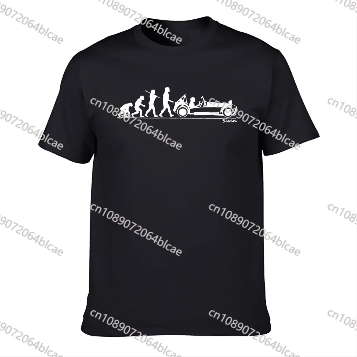 Caterham Seven 7. Evolution of Man T-Shirt. Tee. Shirt