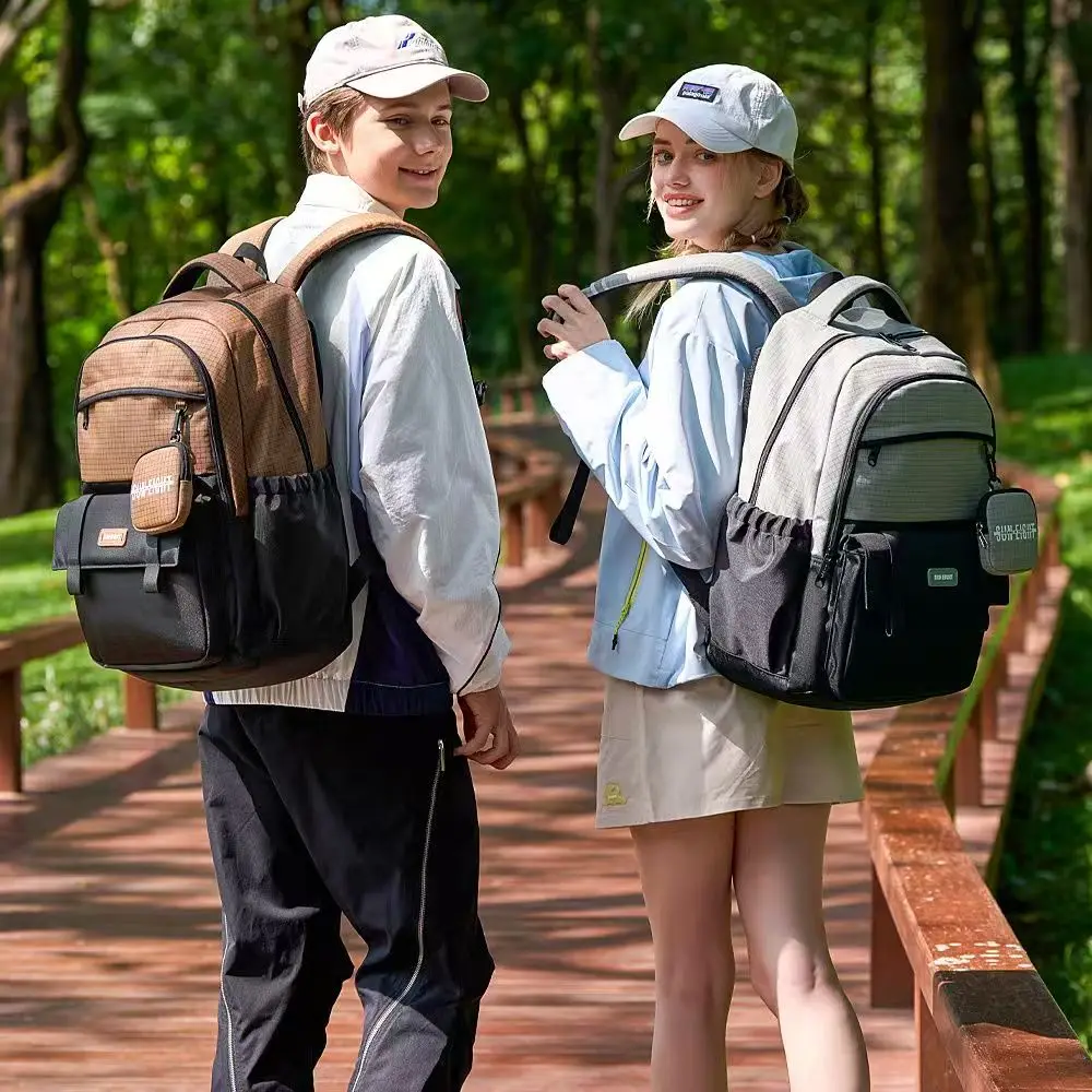 Sun Eight Tas Sekolah Santai Anak Laki-laki Perempuan Ransel Ortopedi Bahu Siswa SMP Kapasitas Besar Ringan Tahan Air Mochilas