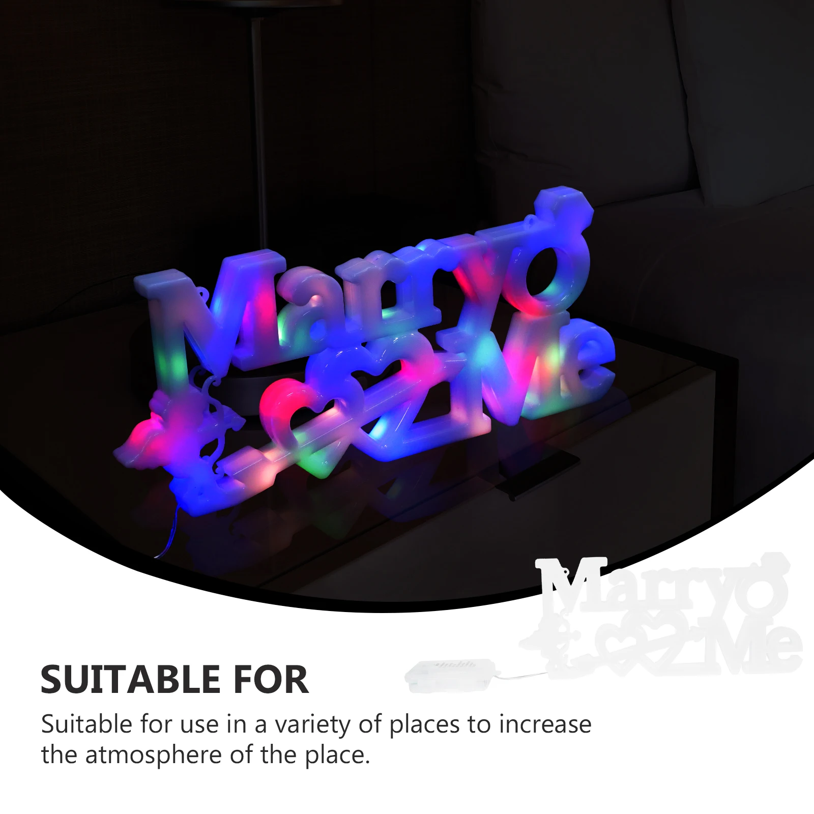 1pc 提案告白ライトバーランプ結婚式パーティーシーンレイアウト装飾ナイトライトバレンタインデーギフト