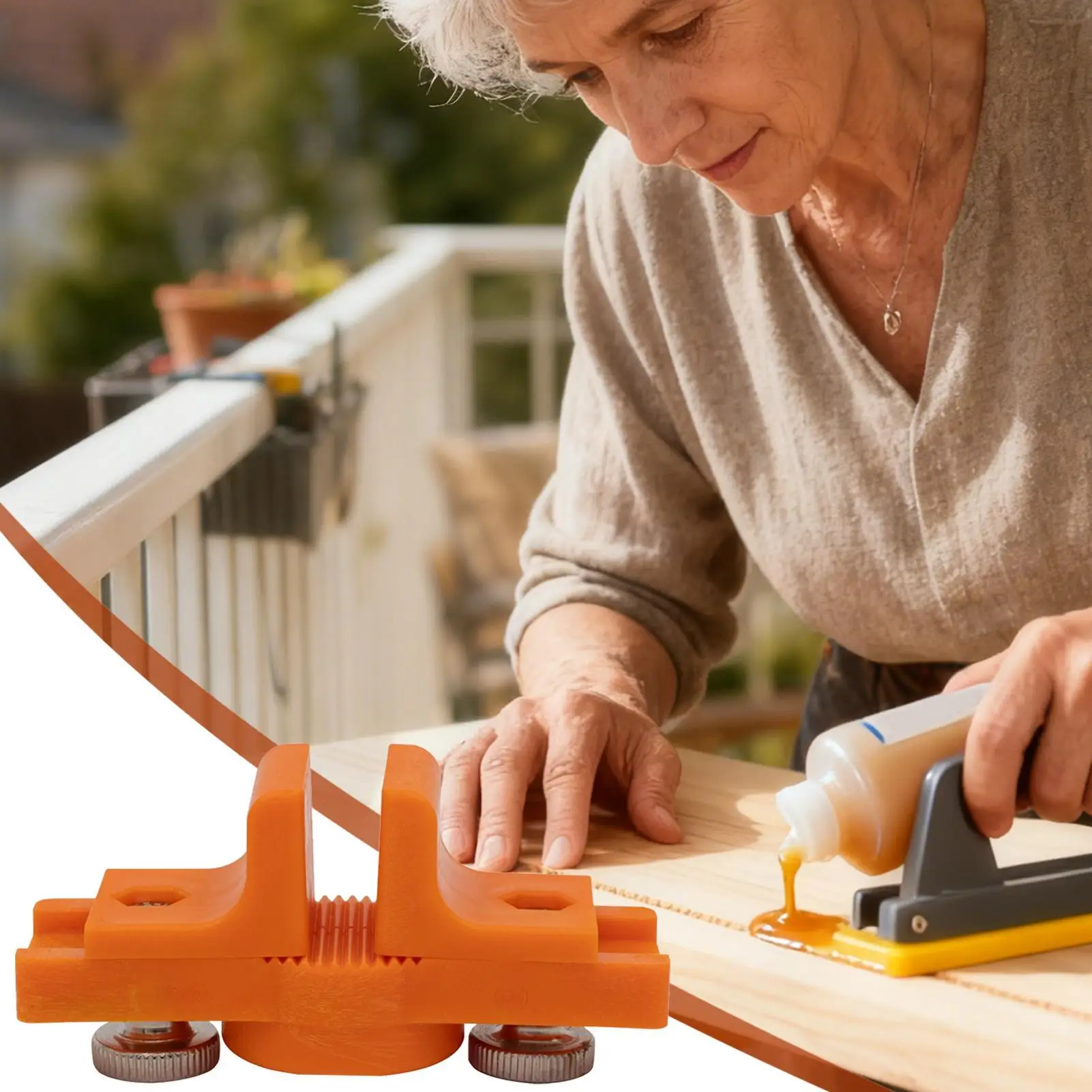 Orange Edge Banding Glue Applicator Multifunctional Woodworking Installation Fixture Adjustable Edge Sealing Tool