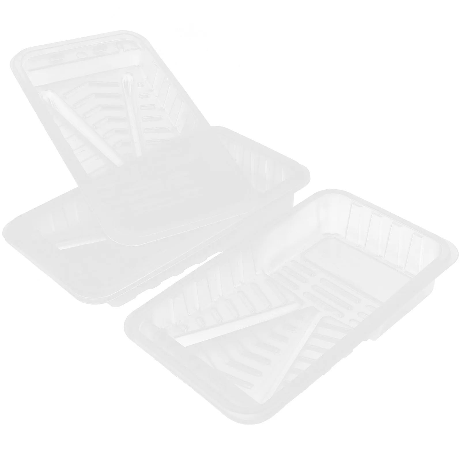 

4Pcs Paint Tray Liner Replacement Compatible with Most Paint Rollers Brushes Semi Transparent Design Convenient Painting